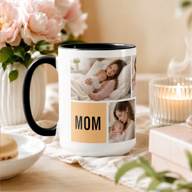 Custom Photo Collage Mother’s Day | Personalised  Mug (Custom Photo Collage Mother’s Day | Personalized Mug
)