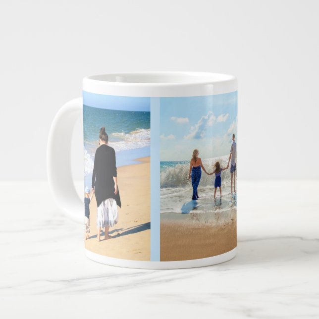 Custom Photo Collage Mug Gift Your Photos Design (Front Left)