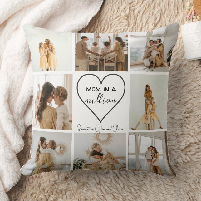 Custom Photo Collage | “Mum in a Million -  Cushion (Blanket)