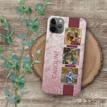 Custom Photo Collage On Blush Pink Marble Pattern Case-Mate iPhone Case<br><div class="desc">Stylish and classy chic simple elegant modern design, with room to customise or personalise with photos, and name, monogram, or initials of your choice. Beautiful, modern, and cool cover for the trend-savvy and art-loving hip trendsetter, artsy motif lover who wants to protect their phone from dust and dirt, wear and...</div>
