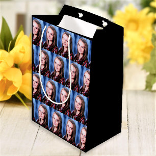 Custom Photo Collage Personalised Medium Gift Bag