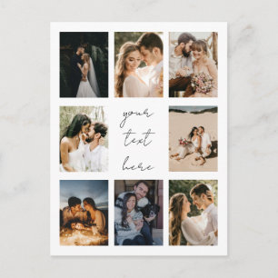 Custom Photo Collage Personalized Picture Family Holiday Postcard