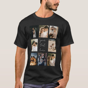 Custom Photo Collage Personalized Picture Family T-Shirt