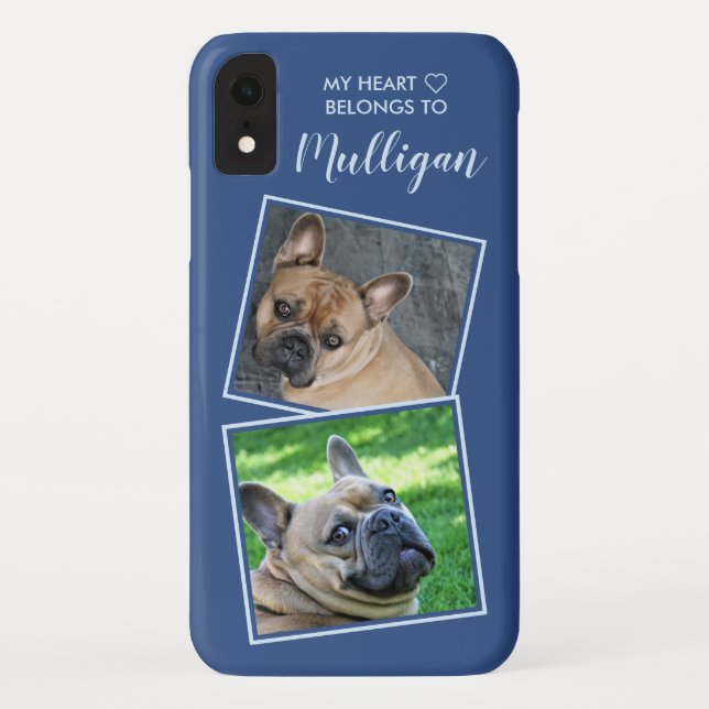 Custom Photo Collage Pet Dog Cat Cute Quote Photo Case-Mate iPhone Case (Back)