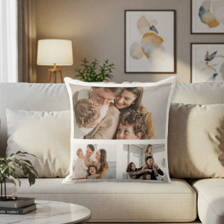 Custom photo collage pillow, Personalized photo  Cushion