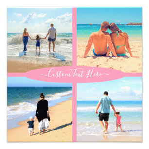 Custom Photo Collage Print Your Photos and Text