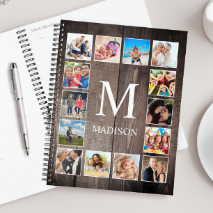 Custom Photo Collage Rustic Farmhouse Family Planner