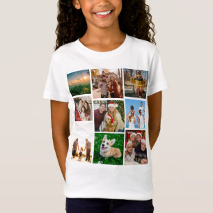 Custom Photo Collage Shirt, Custom 9 Photos   T-Shirt