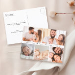 Custom Photo Collage Simple Baby Shower thank you Postcard<br><div class="desc">Express your gratitude with our "Baby Shower Photo Collage Simple Heart Thank You postcard". This charming card features a sweet, simple design and a customisable photo collage, perfect for showcasing memories from your special day. Personalise the message on the back to add a heartfelt touch, making these thank you cards...</div>