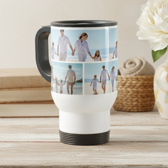 Custom Photo Collage Travel Mug (Creator Uploaded)