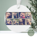 Custom Photo Collage with Square Photos Ornament<br><div class="desc">Use your favourite photo or pictures to make a fun keepsake to share with friends.</div>