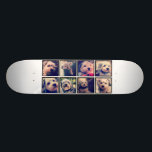 Custom Photo Collage with Square Photos Skateboard<br><div class="desc">Use your favourite photo or pictures to make a fun keepsake to share with friends.</div>