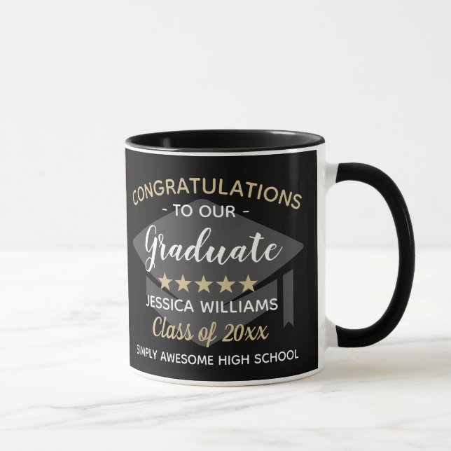 Custom Photo Congratulations Graduate Graduation Mug (Right)