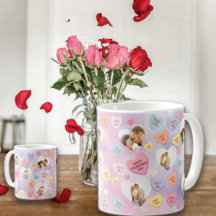 Custom Photo Conversation Candy Hearts