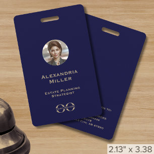 Custom Photo Corporate Logo Staff Identification  ID Badge