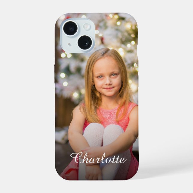 Custom Photo Create Your Own Personalised iPhone 15 Case (Back)