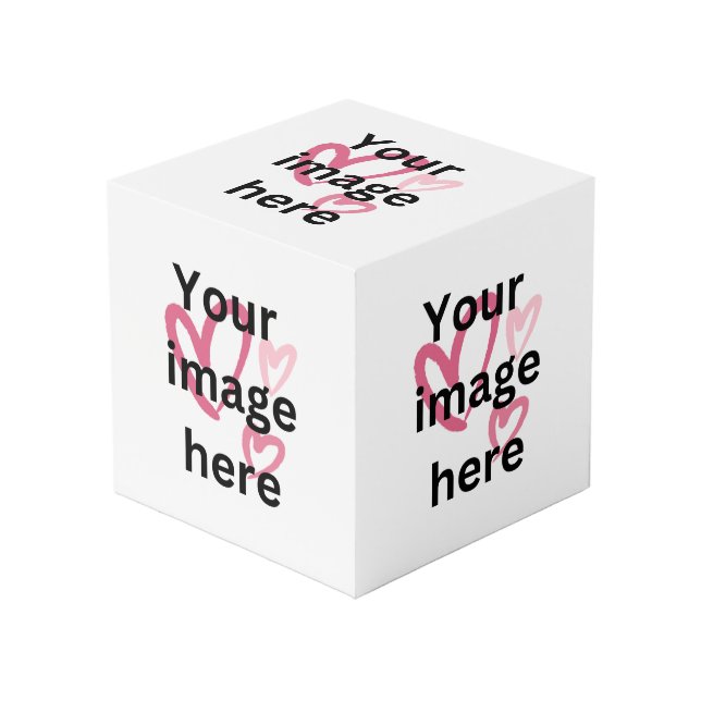 custom photo cube for gift (Front Angled)