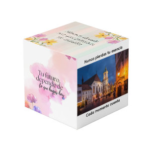 Custom photo cube with special memories