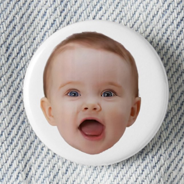 Custom Photo, Custom Photo Face 3 Cm Round Badge (Creator Uploaded)