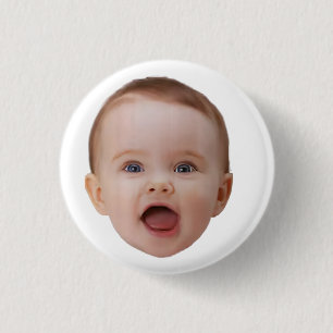 Custom Photo, Custom Photo Face 3 Cm Round Badge