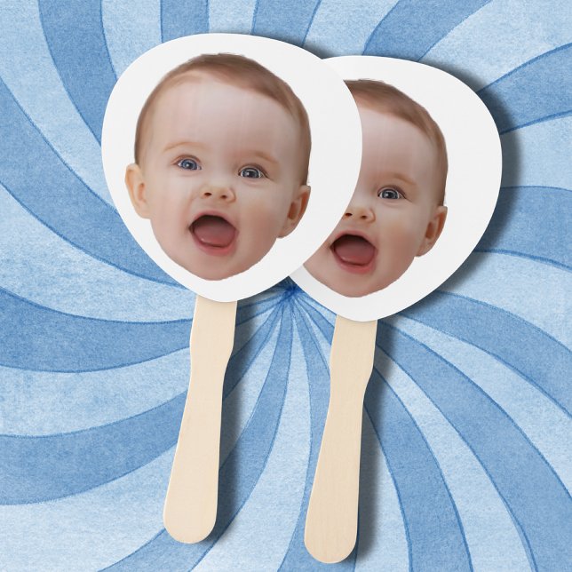 Custom Photo, Custom Photo Face Hand Fan (Creator Uploaded)