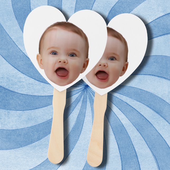 Custom Photo, Custom Photo Face Hand Fan (Creator Uploaded)