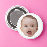 Custom Photo , Custom Photo Face Magnet<br><div class="desc">Custom Baby Face</div>