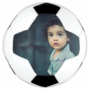 Custom Photo Cute Kid Add Your Picture Soccer Ball