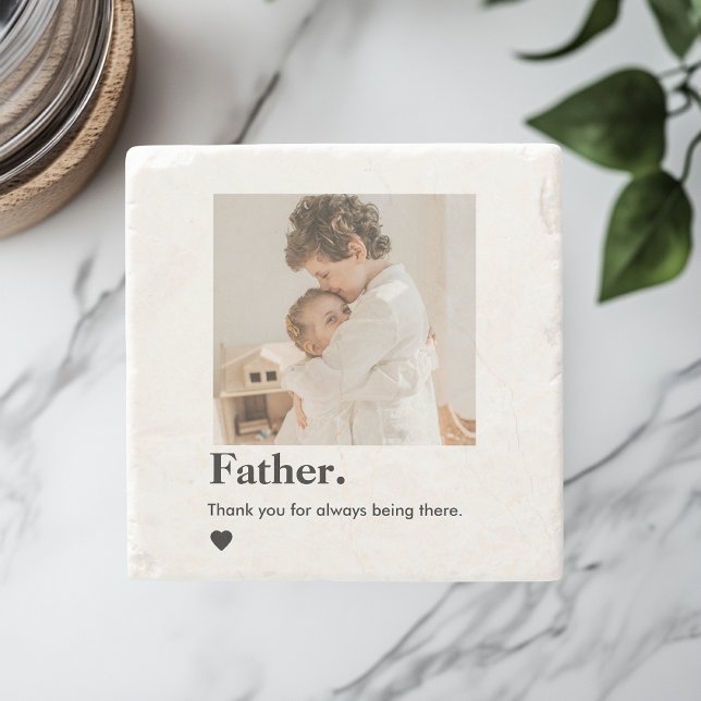 Custom Photo Dad Stone Coaster | Father’s Day Gift (Creator Uploaded)