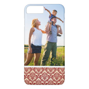 Custom Photo Damask pattern wallpaper Case-Mate iPhone Case