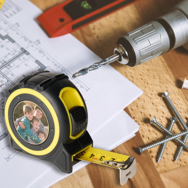 Custom Photo DIYers Carpenters Crafters Gift Set 1 (Custom Photo DIYers Carpenters Crafters Gift Set Tape Measure)