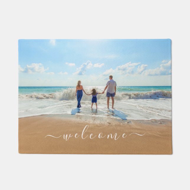 Custom Photo Doormat Personalised Your Own Design (Front)