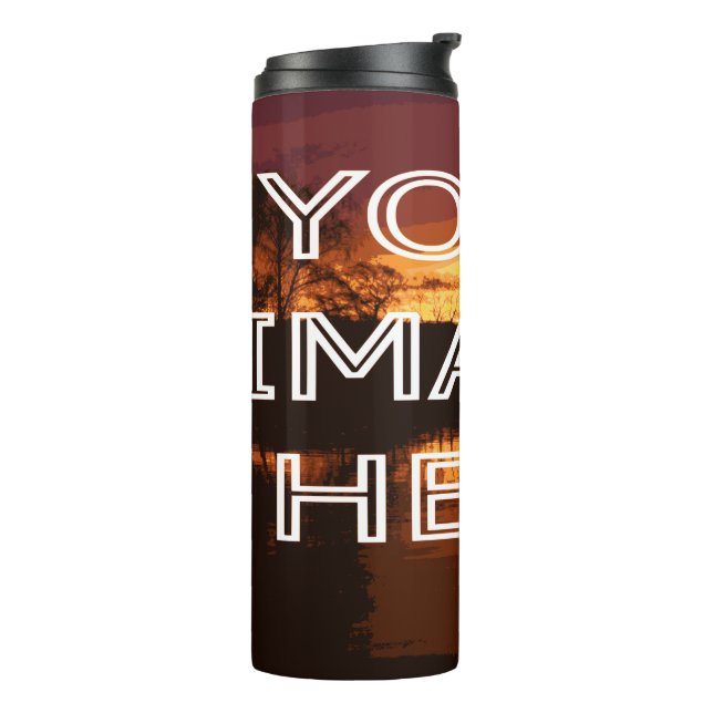 Custom Photo Double Insulated Drink Bottle (Rotated Left)