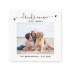 Custom Photo Drinks On Me Dog Bar Pet Wedding