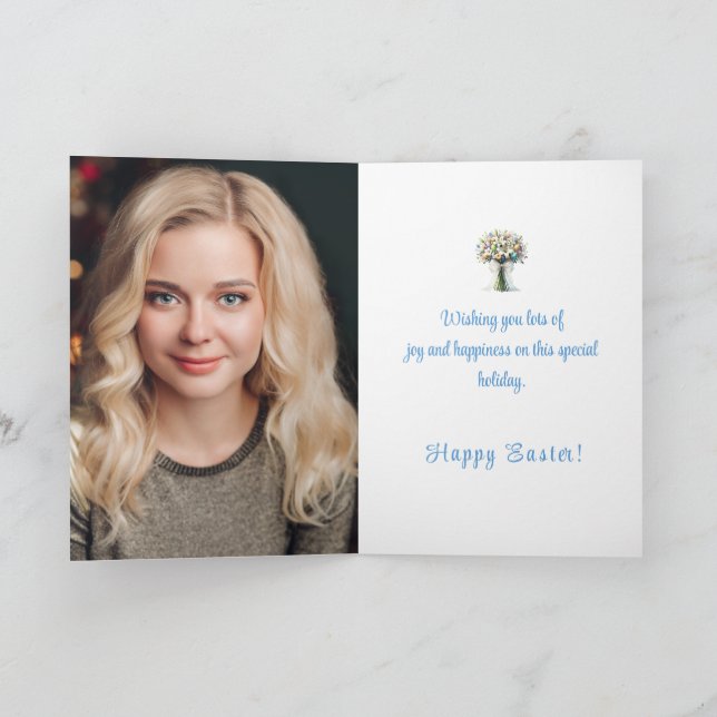 Custom Photo Easter Card (Inside)