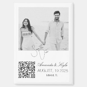 Custom Photo editable Wedding Save the Date magnet