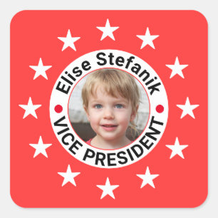Custom Photo Election 2024 Republican Candidate Square Sticker