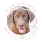 Custom Photo Elegant Rose Gold Wedding