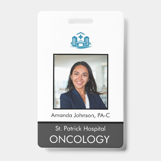 Custom Photo Employee Security ID Badge (Front)