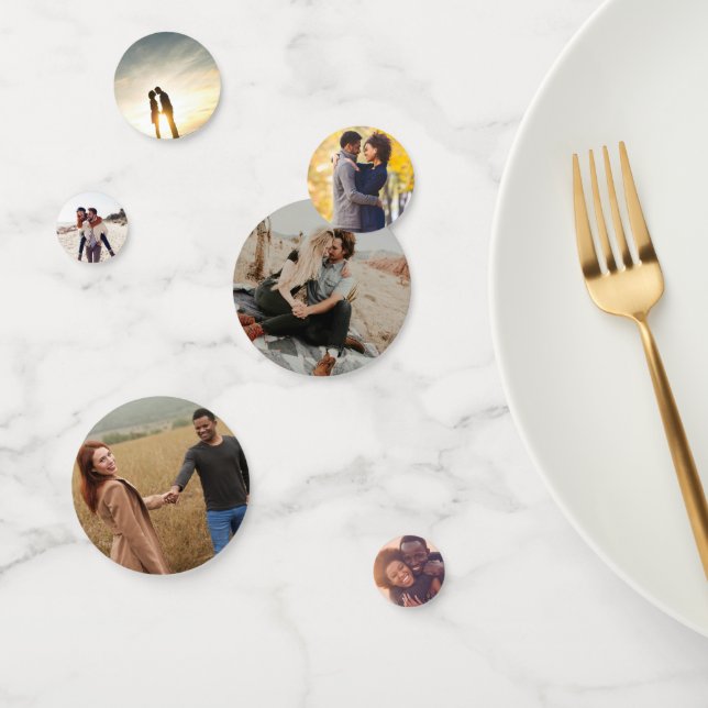 Custom Photo Engagement Party Confetti Decor (Group)
