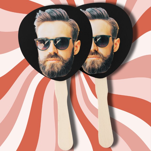 Custom Photo Face Birthday Favours Bachelor Party Hand Fan (Creator Uploaded)