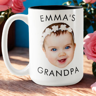 Custom Photo Face Mug Mom Grandma Grandpa Birthday