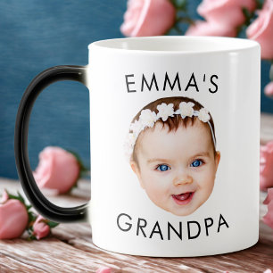 Custom Photo Face Mug Mom Grandma Grandpa Birthday