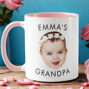 Custom Photo Face Mug Mum Grandma Grandpa Birthday