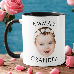 Custom Photo Face Mug Mum Grandma Grandpa Birthday