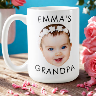 Custom Photo Face Mug Mum Grandma Grandpa Birthday