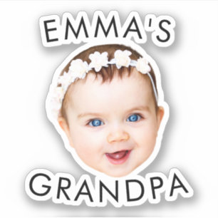Custom Photo Face Mum Grandma Grandpa Birthday