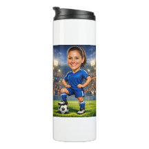 Custom Photo-Face Soccer/Football Star Caricature
