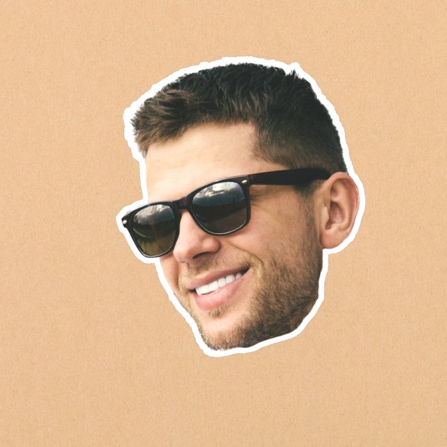 Custom Photo Face Waterproof Vinyl Stickers (Creator Uploaded)