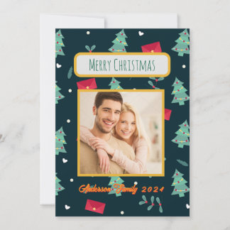 Custom Photo Family Christmas Card
